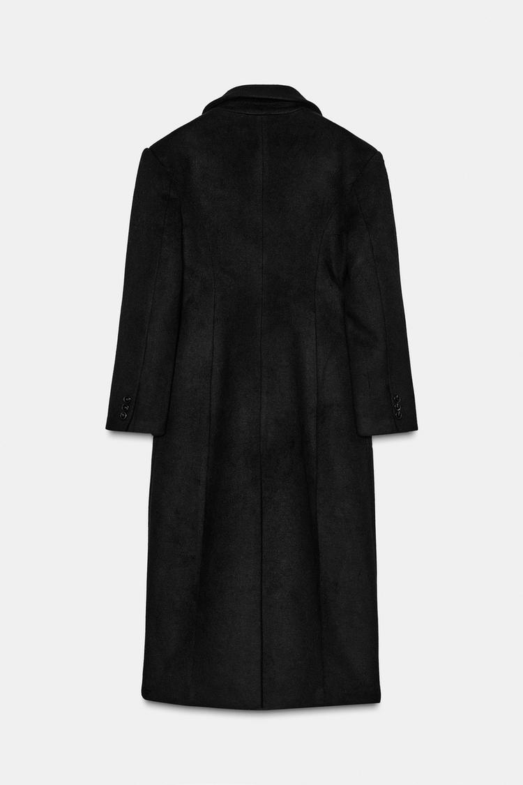 EXTRA-LONG WOOL BLEND COAT