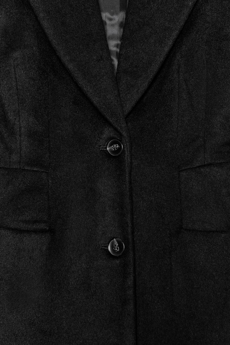 EXTRA-LONG WOOL BLEND COAT