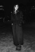 EXTRA-LONG WOOL BLEND COAT